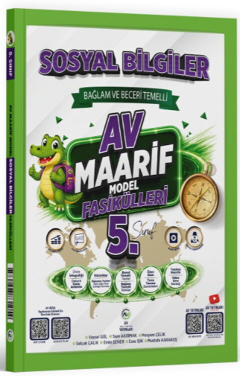 Av Yayınları 5. Sınıf Sosyal Bilgiler Maarif Model Fasikülleri