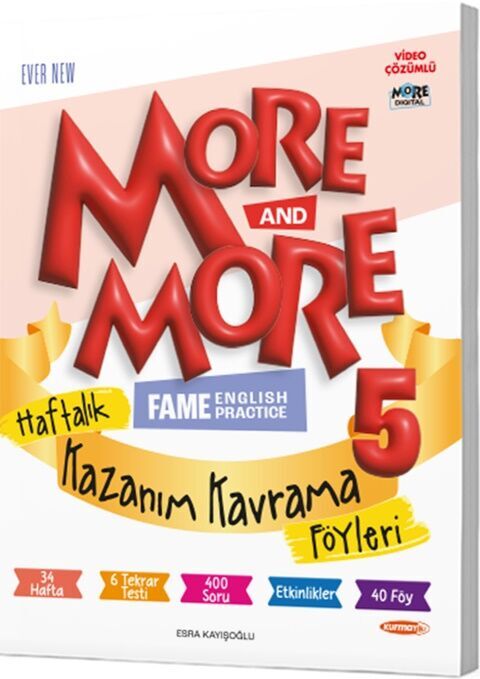 Kurmay ELT 5. Sınıf More More Haftalık Kazanım Kavrama Föyleri