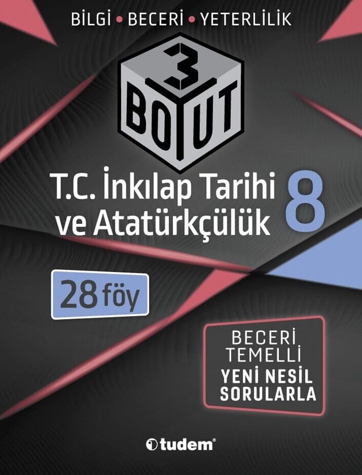 Tudem Yayınları 8. Sınıf T.C. İnkılap Tarihi ve Atatürkçülük 3 Boyut 28 li Föy
