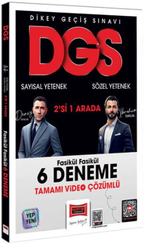 Yargı Yayınları 2026 DGS Sayısal Yetenek Sözel Yetenek Fasikül Fasikül Tamamı Video Çözümlü 6 Deneme