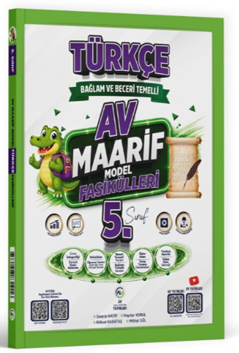Av Yayınları 5. Sınıf Türkçe Maarif Model Fasikülleri