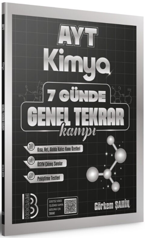 Benim Hocam AYT Kimya 7 Günde Genel Tekrar Kampı