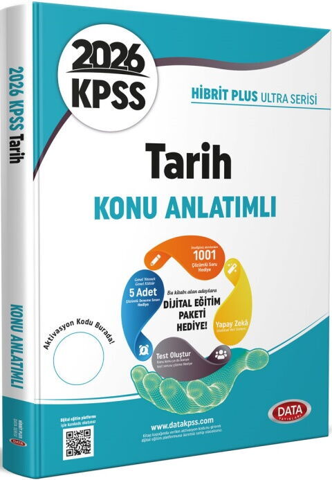 Data Yayınları 2026 KPSS Tarih Hibrit Plus Ultra Serisi Konu Anlatımlı