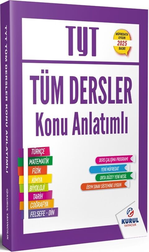 Kurul Yayıncılık 2025 TYT Tüm Dersler Konu Anlatımlı