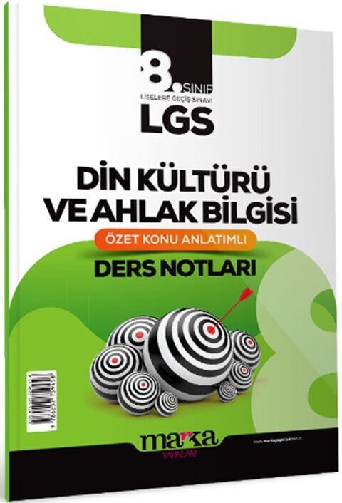 Marka Yayınları 8. Sınıf LGS Din Kültürü ve Ahlak Bilgisi Özet Konu Anlatımlı Ders Notları