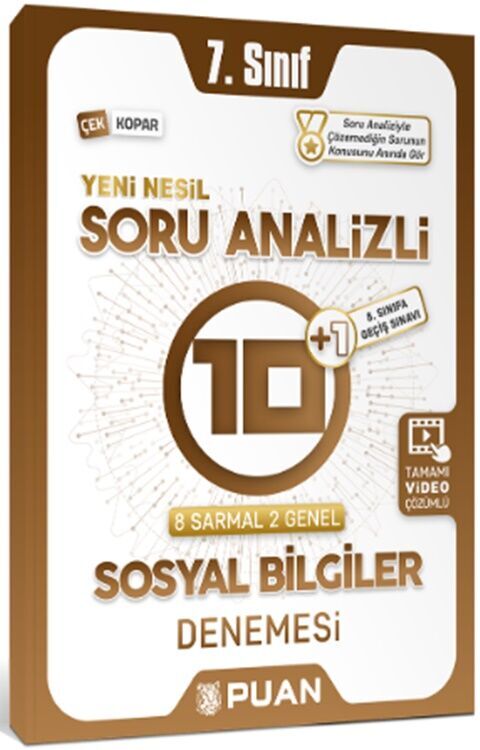 Puan Yayınları 7. Sınıf İngilizce Soru Analizli 10+1 Deneme