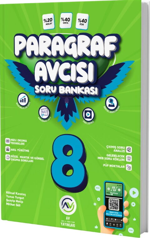 Av Yayınları 8. Sınıf Paragraf Avcısı Soru Bankası