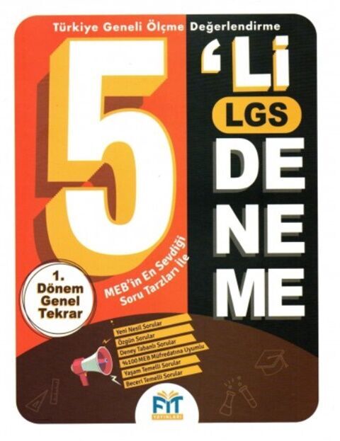 Fit Yayınları 8. Sınıf LGS 5 li Deneme Sınavı