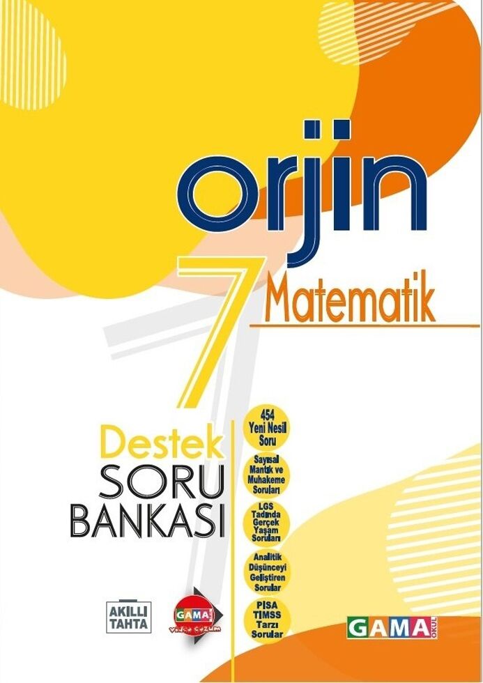 Gama Okul Yayınları 7. Sınıf Matematik Orjin Destek Soru Bankası
