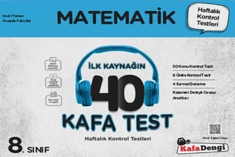 Kafa Dengi Yayınları 8. Sınıf Matematik İlk Kaynağın 40 Kafa Test