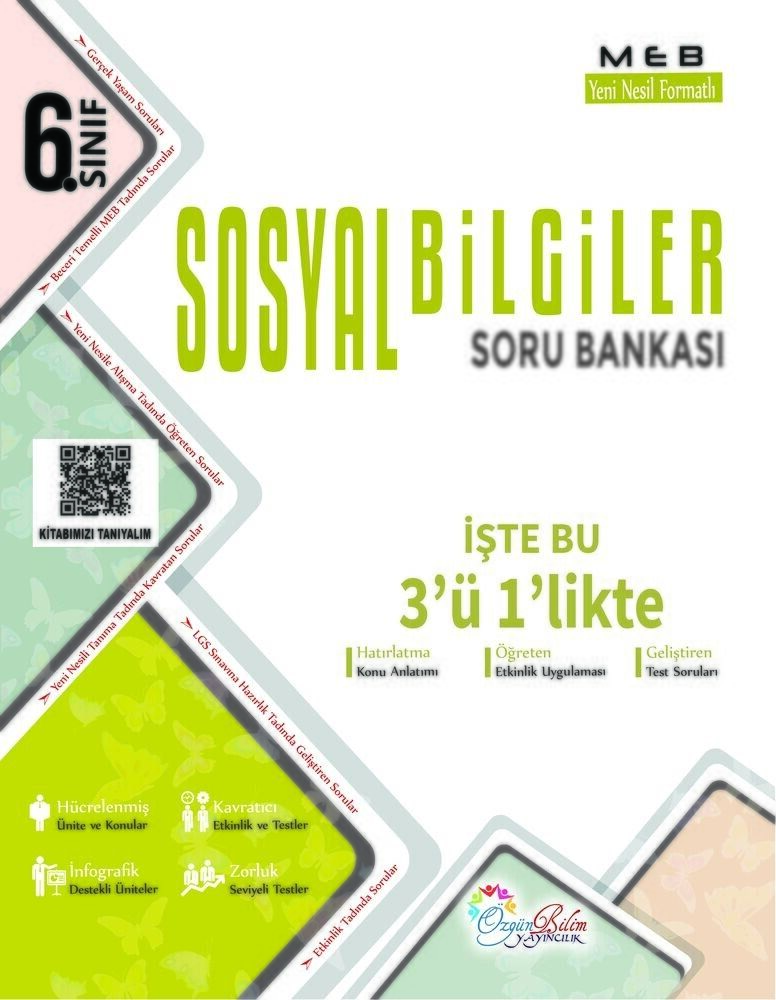 Özgün Bilim Yayınları 6. Sosyal Bilgiler Soru Bankası
