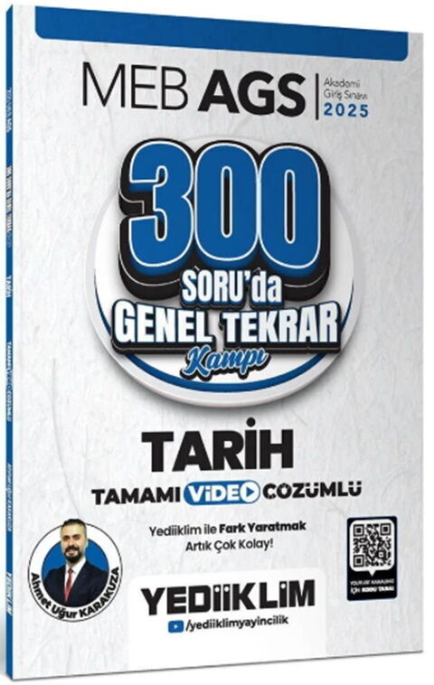 Yediiklim  2025 MEB AGS Tarih 300 Soruda Genel Tekrar Kampı Çözümlü