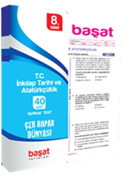 Başat Yayınları 8. Sınıf T.C. İnkılap Tarihi ve Atatürkçülük Çek Kopar Yaprak Test