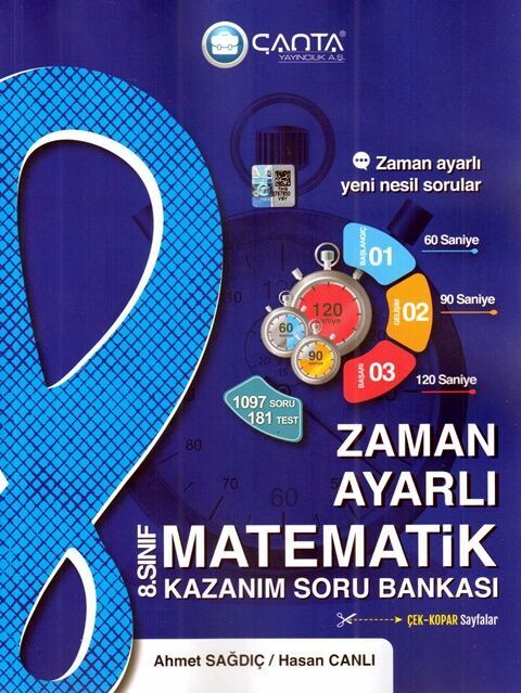 Çanta Yayınları 8. Sınıf Matematik Zaman Ayarlı Kazanım Soru Bankası