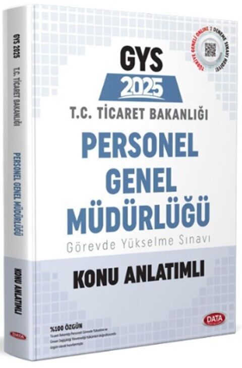 Data Yayınları 2025 GYS T.C. Ticaret Bakanlığı Personel Genel Müdürlüğü Konu Anlatımlı