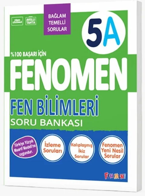 Fenomen Okul Yayınları 5. Sınıf Fen Bilimleri A Fenomen Soru Bankası