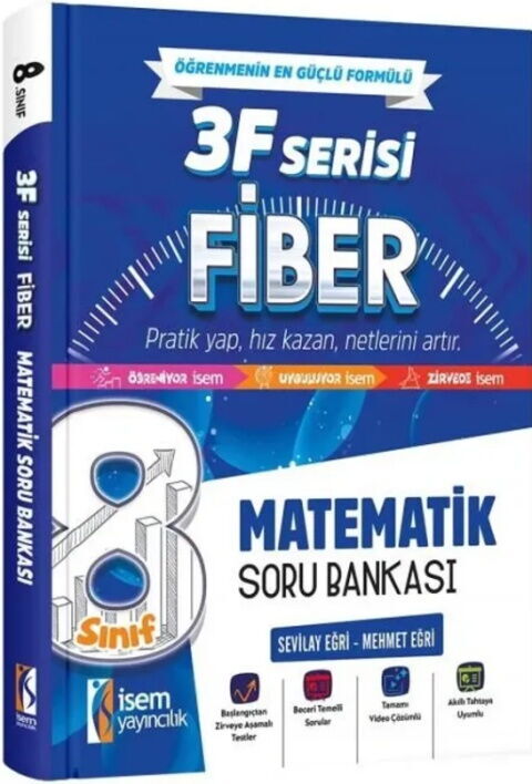 İsem Yayınları 8. Sınıf Matematik 3F Fiber Soru Bankası