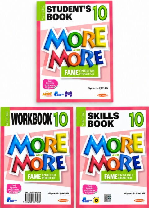 Kurmay ELT 10. Sınıf More More Students Book Workbook Skills Book 3 lü Set