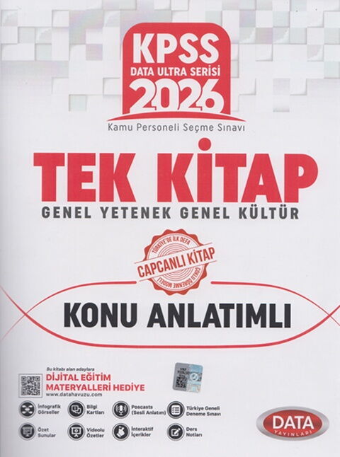 Data Yayınları 2026 KPSS Genel Yetenek Genel Kültür Tek Kitap Konu Anlatımlı