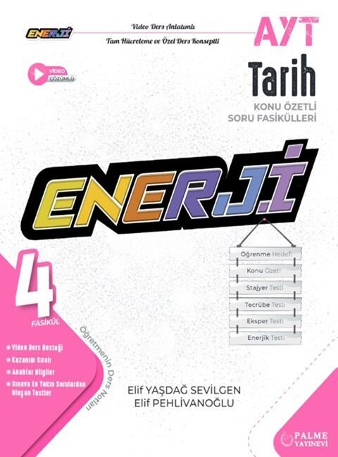 Palme Yayınları AYT Enerji Tarih Konu Özetli Soru Fasikülleri