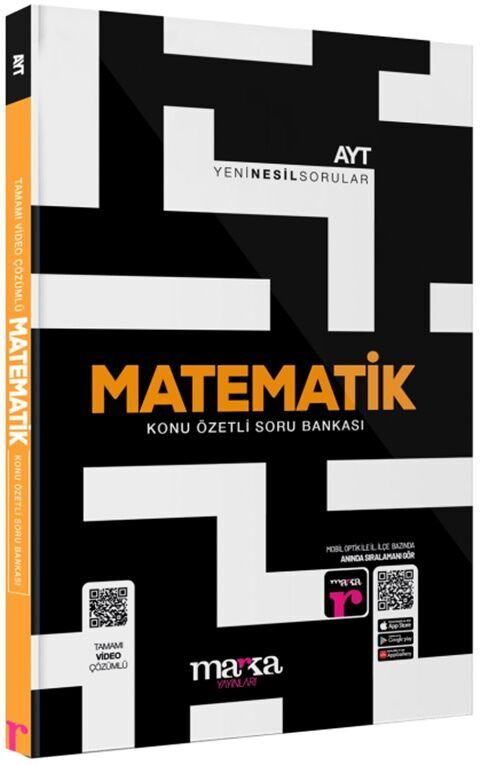 Marka Yayınları AYT Matematik Konu Özetli Yeni Nesil Soru Bankası Tamamı Video Çözümlü