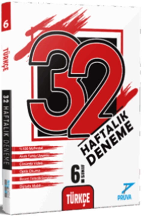 Pruva Akademi 6. Sınıf Türkçe 32 Haftalık Deneme