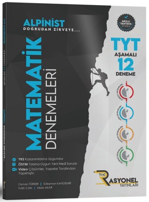 Rasyonel Yayınları TYT Matematik Alpinist Aşamalı 12 Deneme