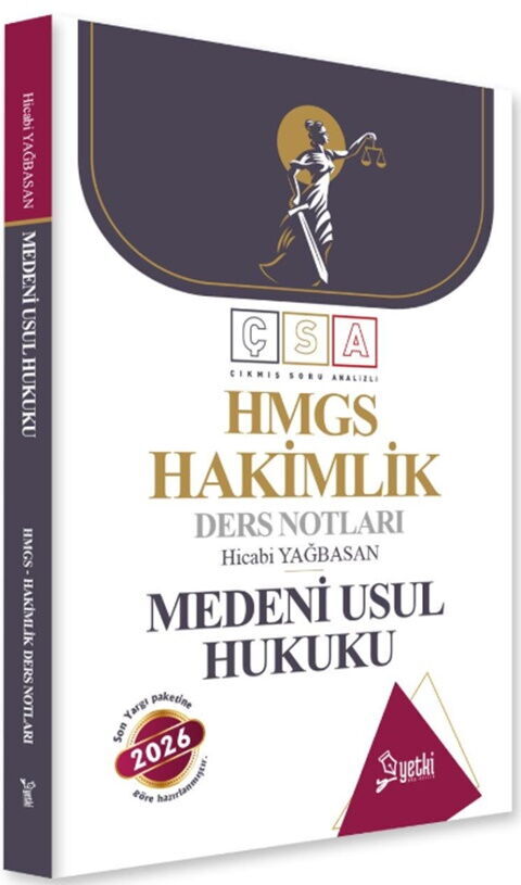 Yetki Yayınları 2026 Medeni Usul Hukuku Hakimlik Ders Notları