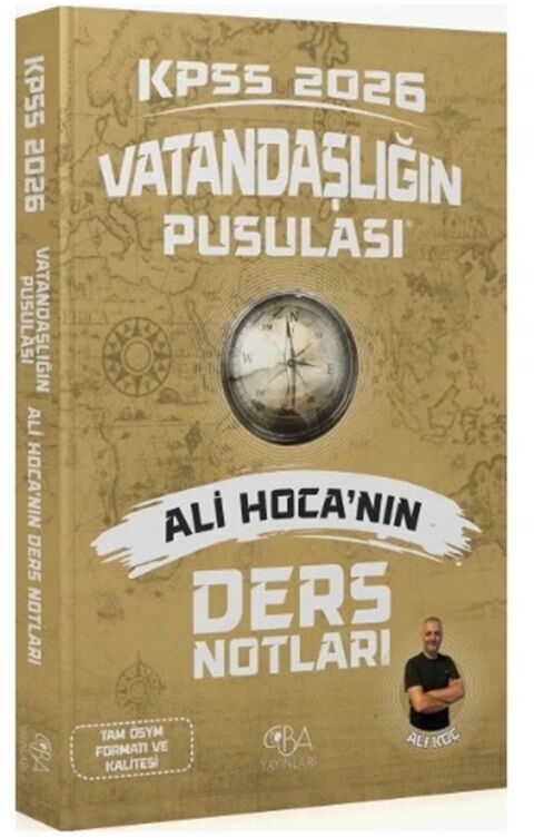 CBA Yayınları 2026 KPSS Vatandaşlık Vatandaşlığın Pusulası Ders Notları
