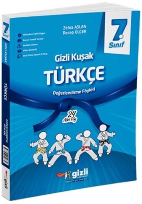 Gizli Yayınları 7. Sınıf Türkçe Gizli Kuşak Değerlendirme Föyleri