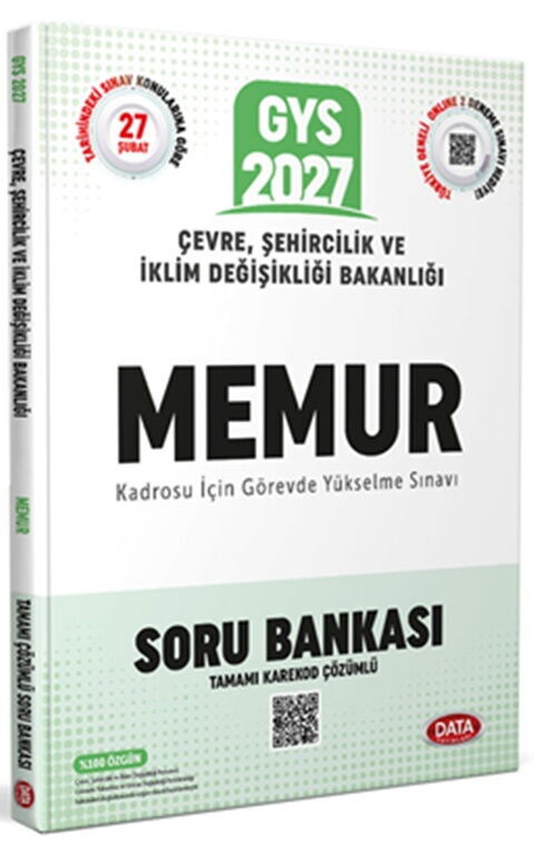 Data Yayınları Çevre Şehircilik ve İklim Değişikliği Bakanlığı Memur GYS Soru Bankası