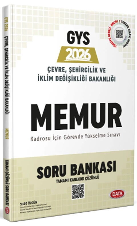 Data Yayınları Çevre Şehircilik ve İklim Değişikliği Bakanlığı Memur GYS Soru Bankası