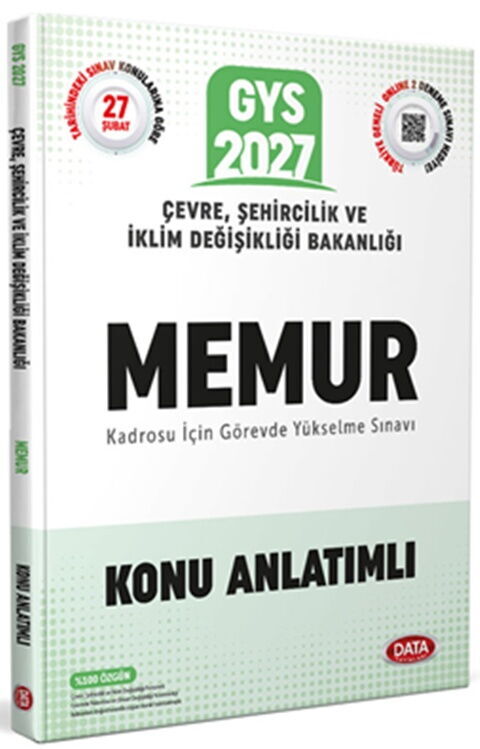 Data Yayınları Çevre Şehircilik ve İklim Değişikliği Bakanlığı Memur GYS Konu Anlatımlı