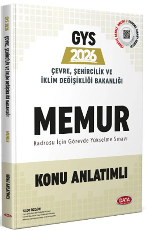 Data Yayınları Çevre Şehircilik ve İklim Değişikliği Bakanlığı Memur GYS Konu Anlatımlı