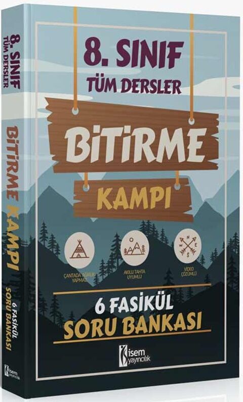 İsem Yayınları 8. Sınıf Tüm Dersler Bitirme Kampı 6 Fasikül Soru Bankası