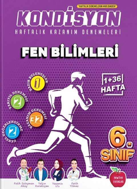 Newton Yayınları 6. Sınıf Fen Bilimleri Kondisyon Haftalık Kazanım Deneme