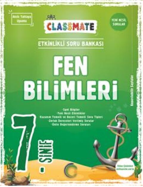 Okyanus Yayınları 7. Sınıf Classmate Fen Bilimleri Soru Bankası