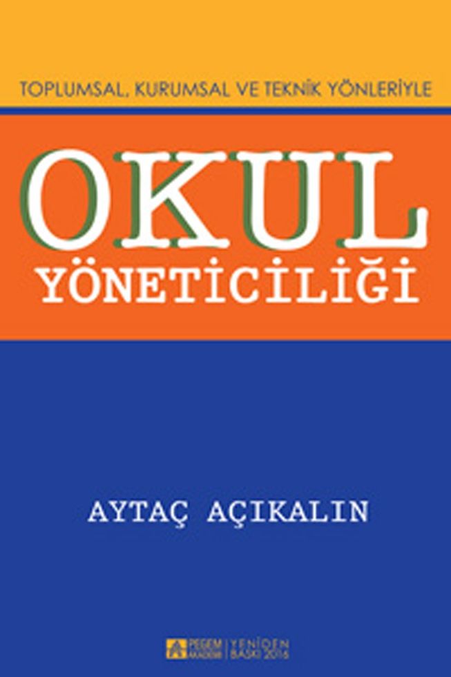 Pegem Akademi Okul Yöneticiliği