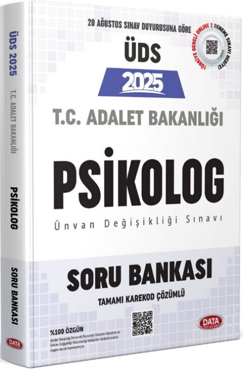 Data Yayınları 2025 ÜDS Adalet Bakanlığı Psikolog Soru Bankası