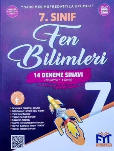 Fit Yayınları 7. Sınıf Fen Bilimleri 14 Deneme Sınavı
