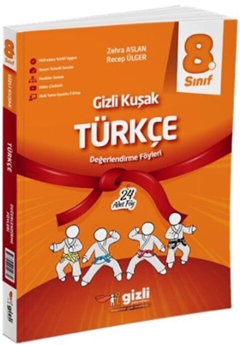 Gizli Yayınları 8. Sınıf Türkçe Gizli Kuşak Değerlendirme Föyleri