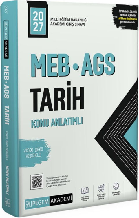 Pegem Yayınları 2027 MEB AGS Tarih Konu Anlatımlı