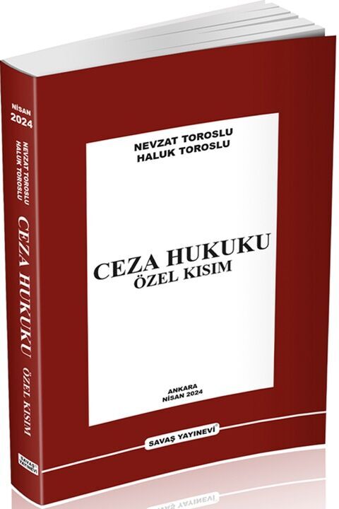 Savaş Yayınları Ceza Hukuku Özel Kısım