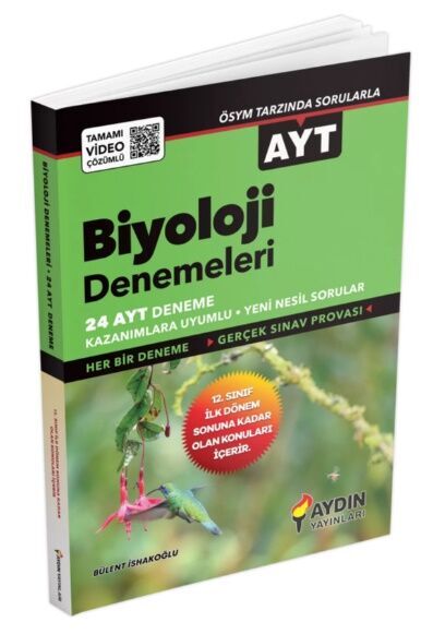 Aydın Yayınları AYT Biyoloji 24 Deneme