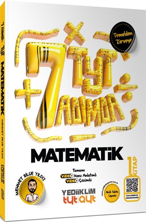 Yediiklim TYT 7 Adımda Temel Matematik Video Konu Anlatımlı Video Çözümlü Soru Bankası 1 Kitap