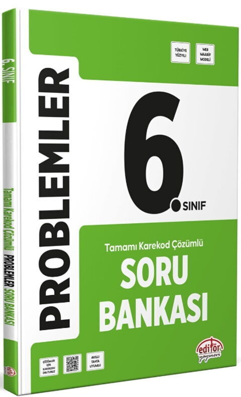 Editör Yayınları 6. Sınıf Problemler Soru Bankası