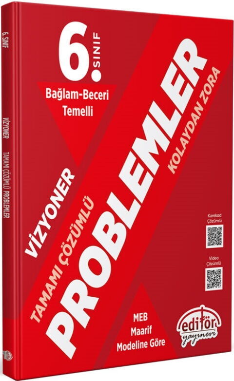 Editör Yayınları 6. Sınıf Problemler Soru Bankası