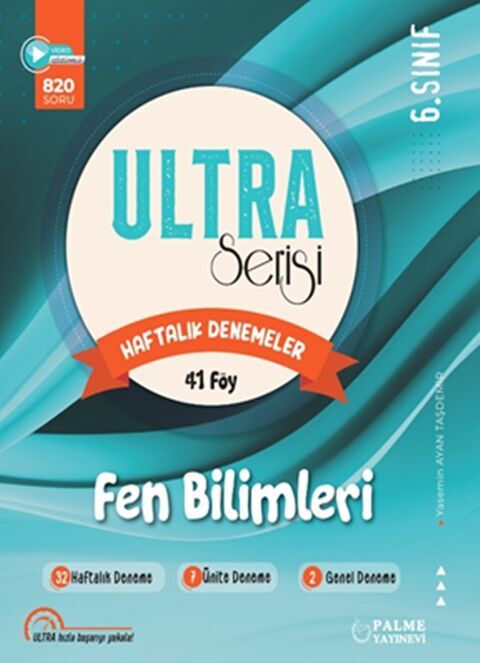 Palme Yayınları 8. Sınıf LGS Fen Bilimleri Ultra Serisi Haftalık Denemeler 41 Föy