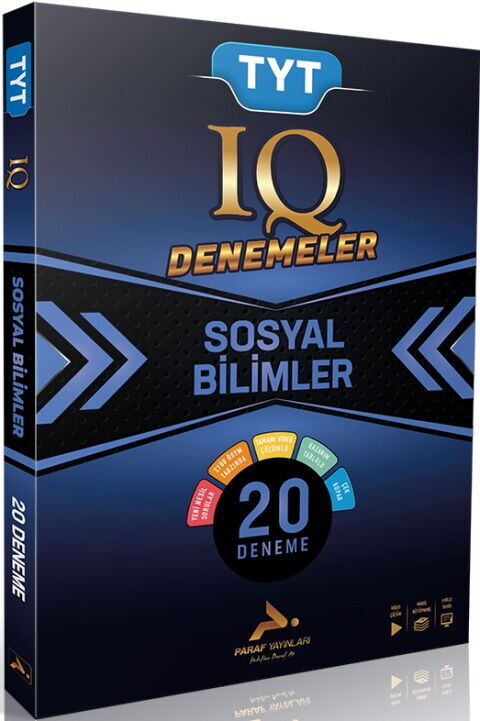 Paraf Yayınları TYT Sosyal Bilimler IQ Video Çözümlü 20 Branş Deneme