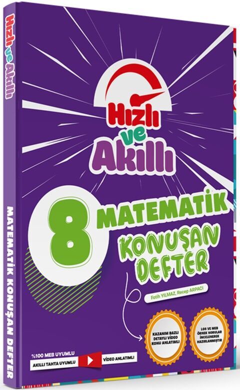Tammat Yayıncılık 8. Sınıf LGS Matematik Hızlı ve Akıllı Defter Konuşturan Defter